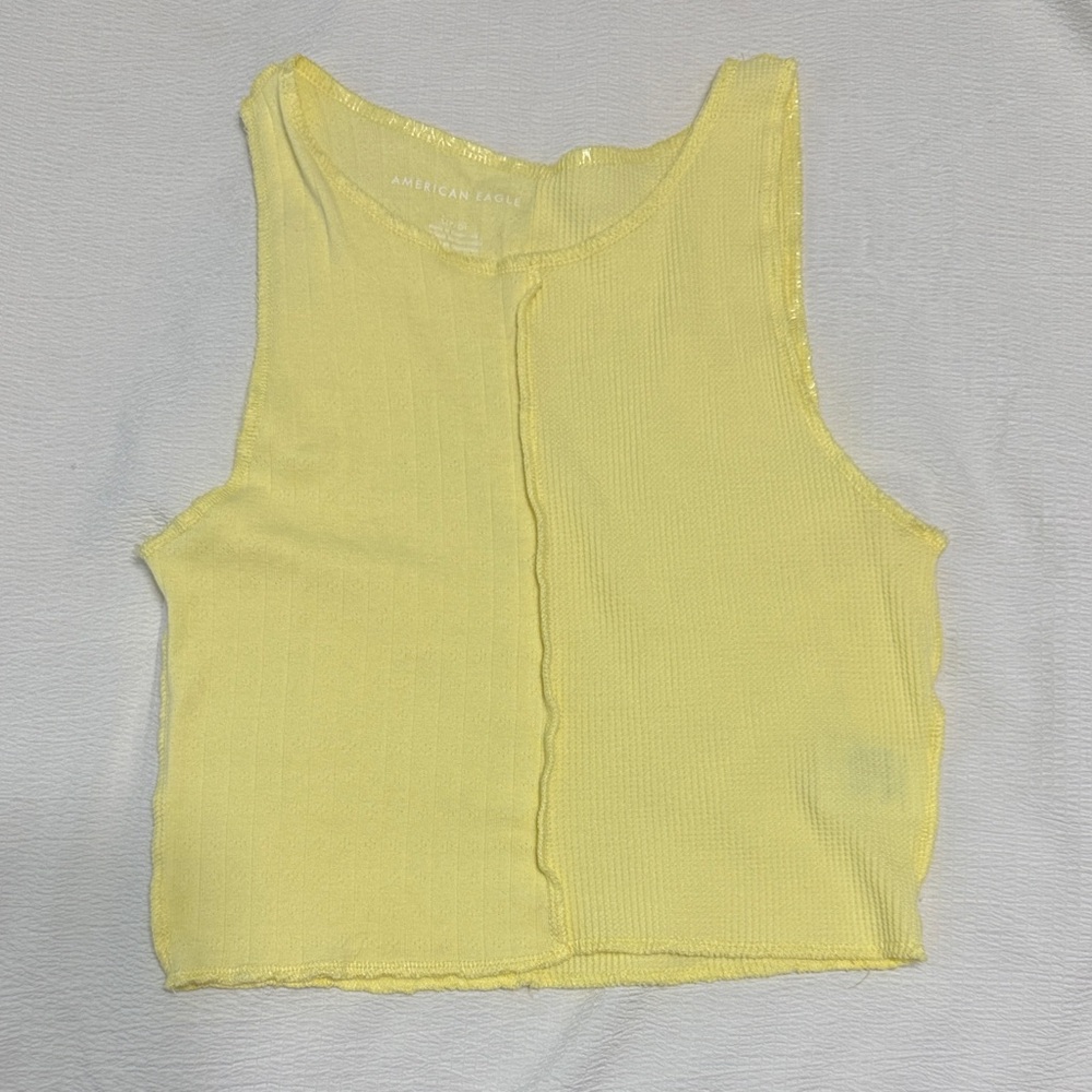 American Eagle Outfitters Yellow Tank Top